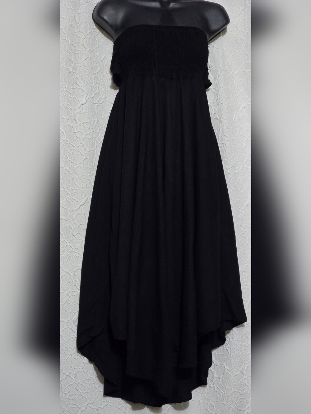 Bangkok Pants Convertible Black Strapless Dress or Skirt  One Size Fits MOST